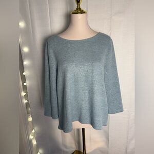 W5 Brand Blue Knit Blouse